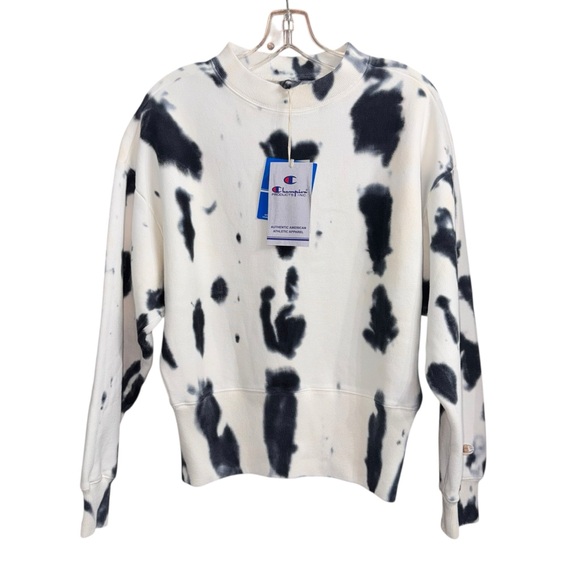 Champion (NWT) Women’s Tie-Dye  Crewneck Reverse Weave Sweatshirt,  X-Small - Picture 3 of 15